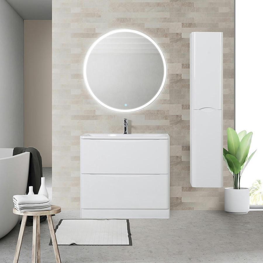 Тумба под раковину BelBagno 90 ACQUA-900-2C-PIA-BL Bianco Lucido