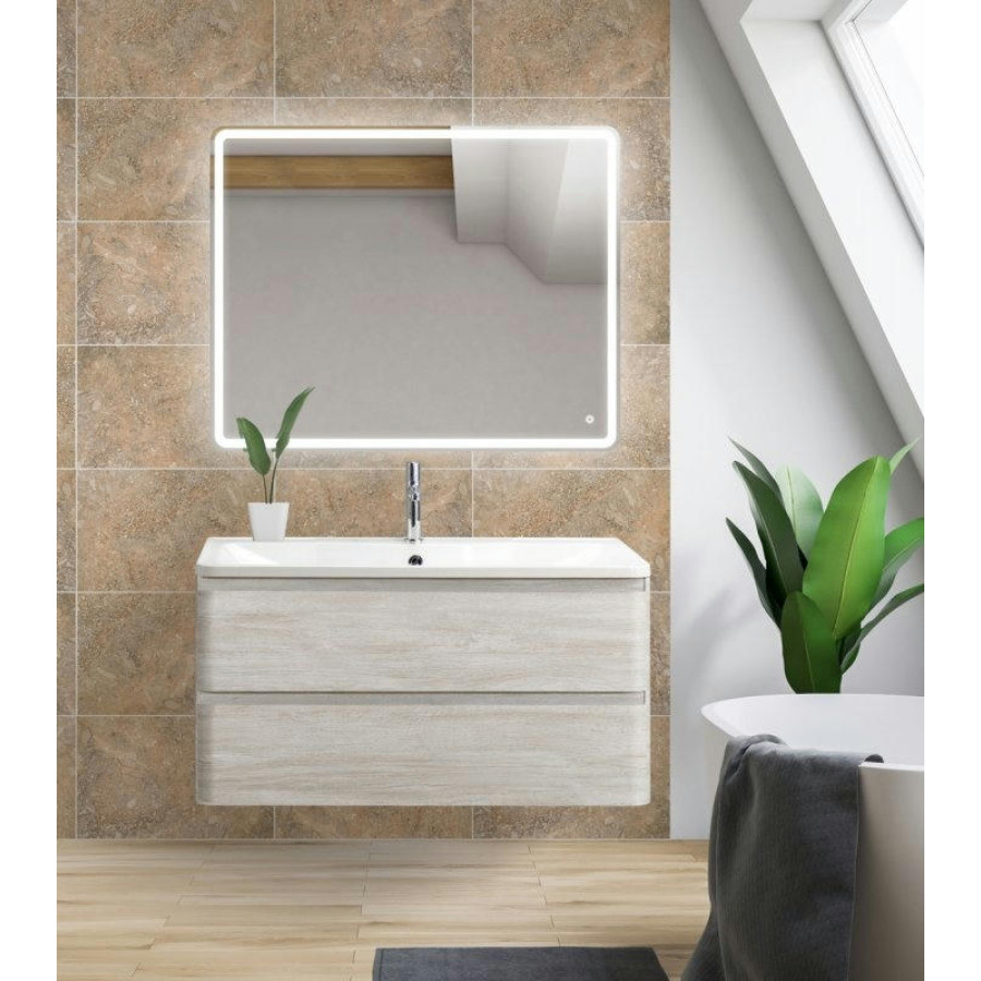 Тумба под раковину BelBagno ALBANO-900-2C-SO-RVB подвесная Rovere Vintage Bianco