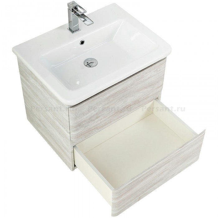 Тумба под раковину BelBagno 60 ALBANO-CER-600-2C-SO-RVB подвесная Rovere Vintage Bianco