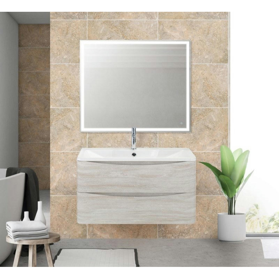 Тумба под раковину BelBagno ACQUA-1000-2C-SO-RVB подвесная Rovere Vintage Bianco