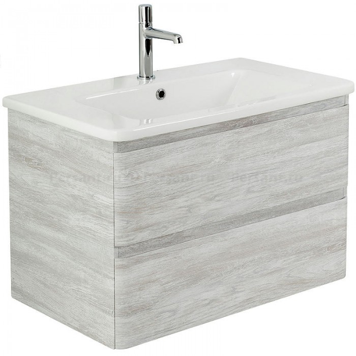 Тумба под раковину BelBagno 105 ALBANO-CER-1050-2C-SO-RVB подвесная Rovere Vintage Bianco