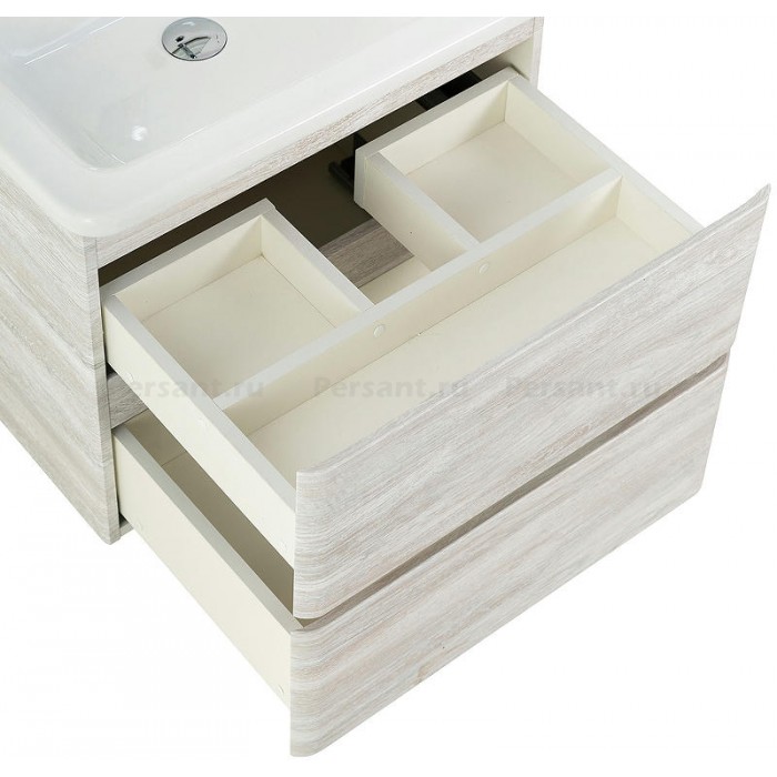 Тумба под раковину BelBagno 50 ALBANO-CER-500-2C-SO-RVB подвесная Rovere Vintage Bianco