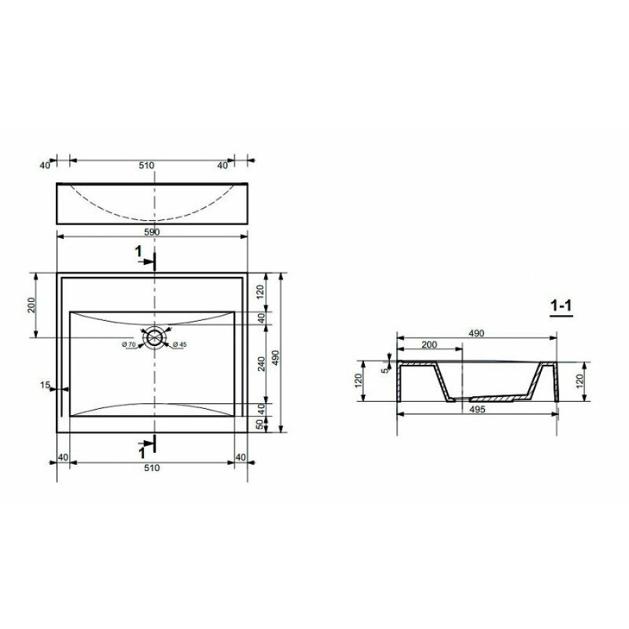 Тумба с раковиной Эстет Comfort Loft 70 ФР-00003613 Белая