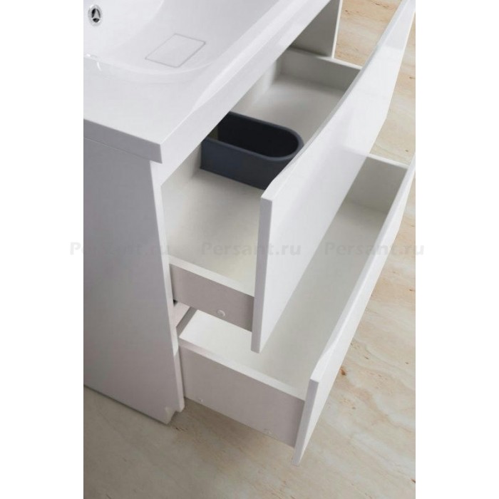 Тумба под раковину BelBagno Marino 80 MARINO-800-2C-PIA-BL-P напольная Bianco Lucido