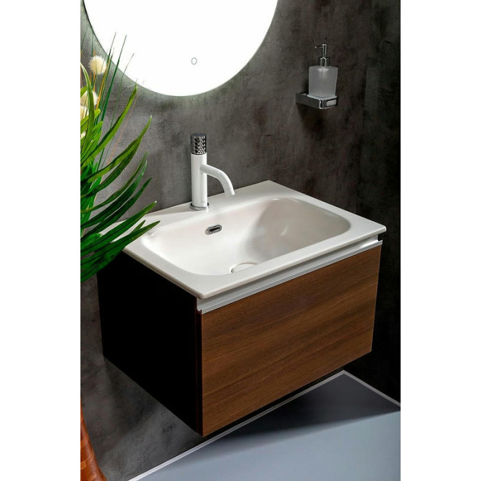 Тумба под раковину Boheme Armadi Art Vallessi 60 837-060-D подвесная Dark Oak