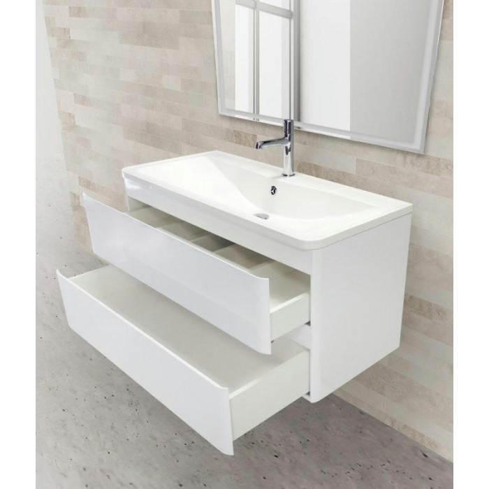 Тумба под раковину BelBagno Albano 100 ALBANO-1000-2C-SO-BL подвесная Bianco Lucido