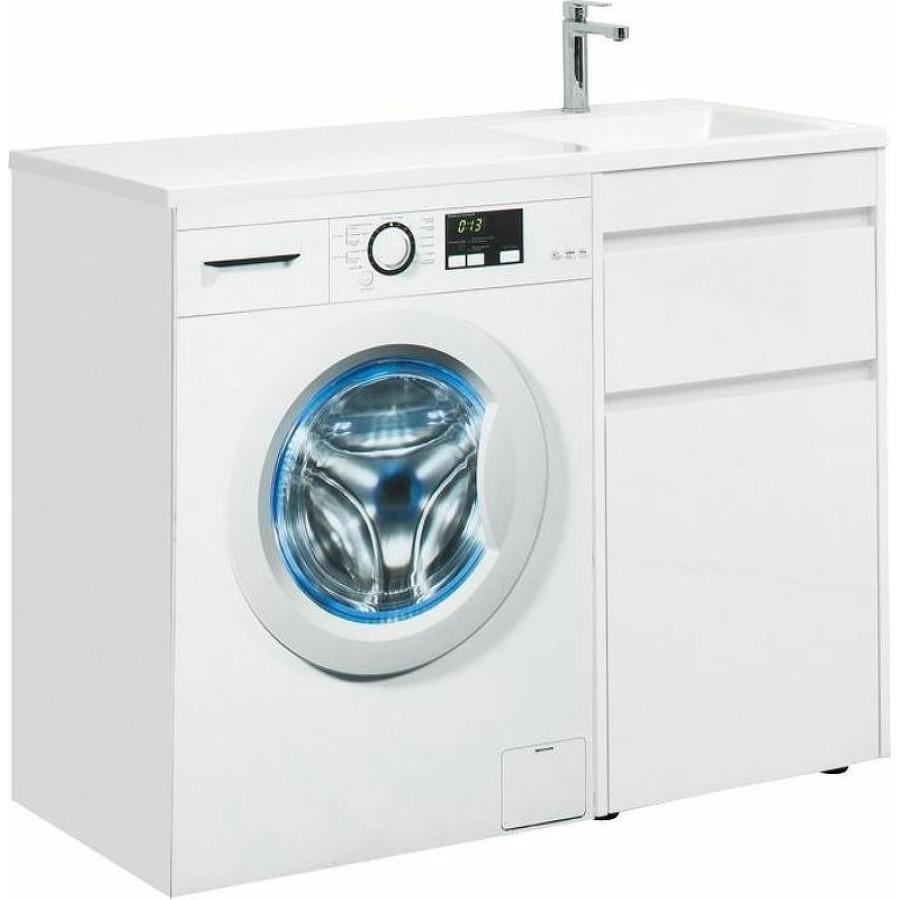 Тумба с раковиной Aquanet Токио 110 R 239299 Белая