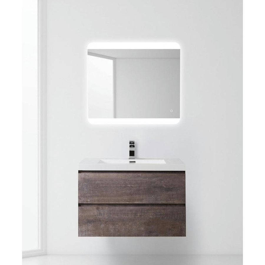 Тумба под раковину BelBagno Luce 80 LUCE-800-2C-SO-PT подвесная Stone