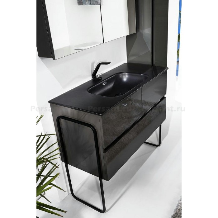 Тумба под раковину Boheme Armadi Art Vallessi 100 837-100-A glossy, антрацит глянец