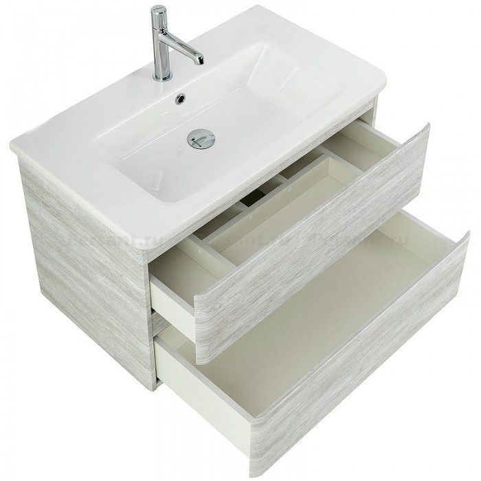 Тумба под раковину BelBagno 105 ALBANO-CER-1050-2C-SO-RVB подвесная Rovere Vintage Bianco