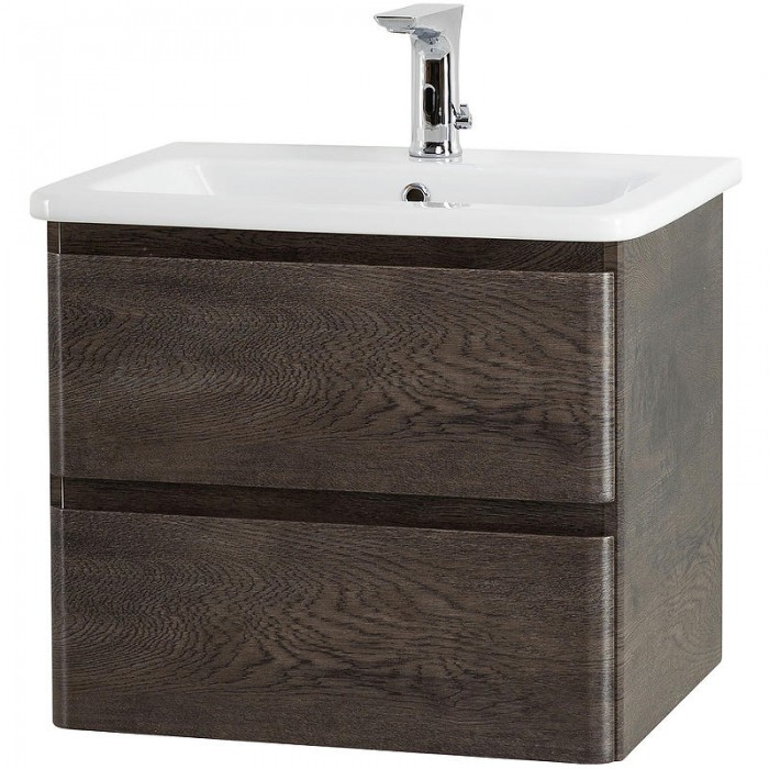 Тумба под раковину BelBagno 50 ALBANO-CER-500-2C-SO-RNG подвесная Rovere Nature Grigio