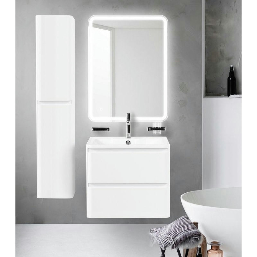 Тумба под раковину BelBagno ALBANO-600-2C-SO-BL подвесная Bianco Lucido