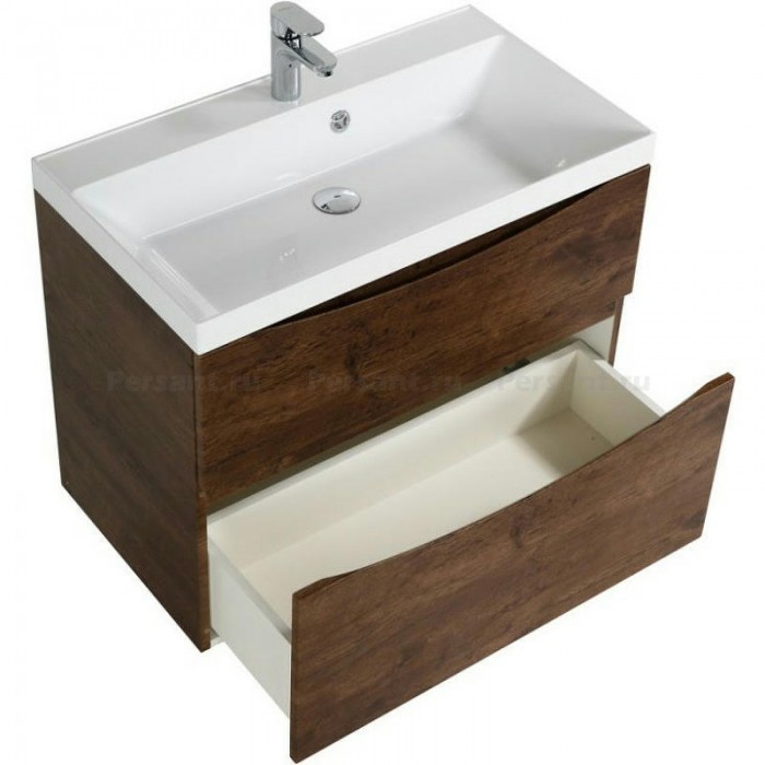 Тумба под раковину BelBagno Marino 90 MARINO-H60-900-2C-SO-RW-P подвесная Rovere Moro