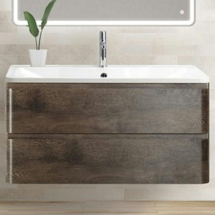 Тумба под раковину BelBagno ALBANO-900-2C-SO-RNG подвесная Robere Nature Grigio