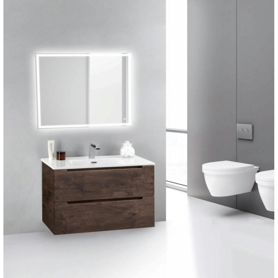 Тумба под раковину BelBagno ETNA 39-700/390-2C-SO-RW-P подвесная Rovere Moro