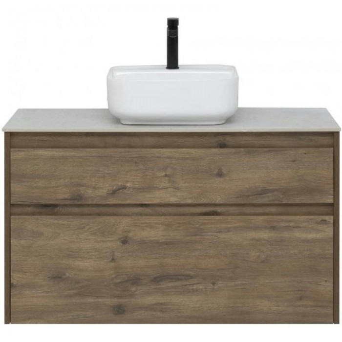 Тумба под раковину Aquanet Nova Lite 100 249957 подвесная, дуб рустикальный