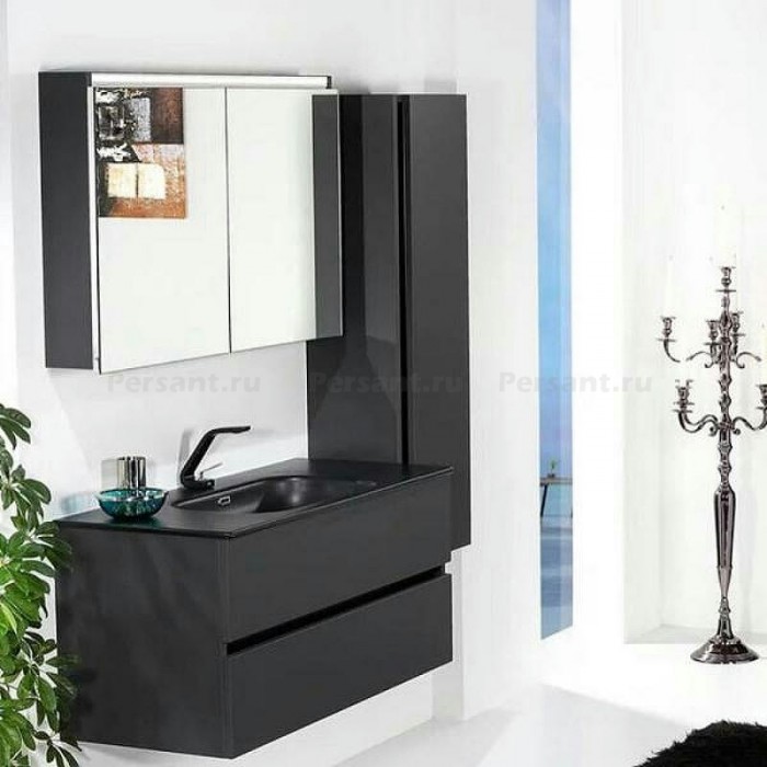 Тумба под раковину Boheme Armadi Art Vallessi 100 837-100-A mat, антрацит матовый