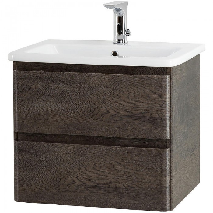 Тумба под раковину BelBagno 60 ALBANO-CER-600-2C-SO-RNG подвесная Rovere Nature Grigio