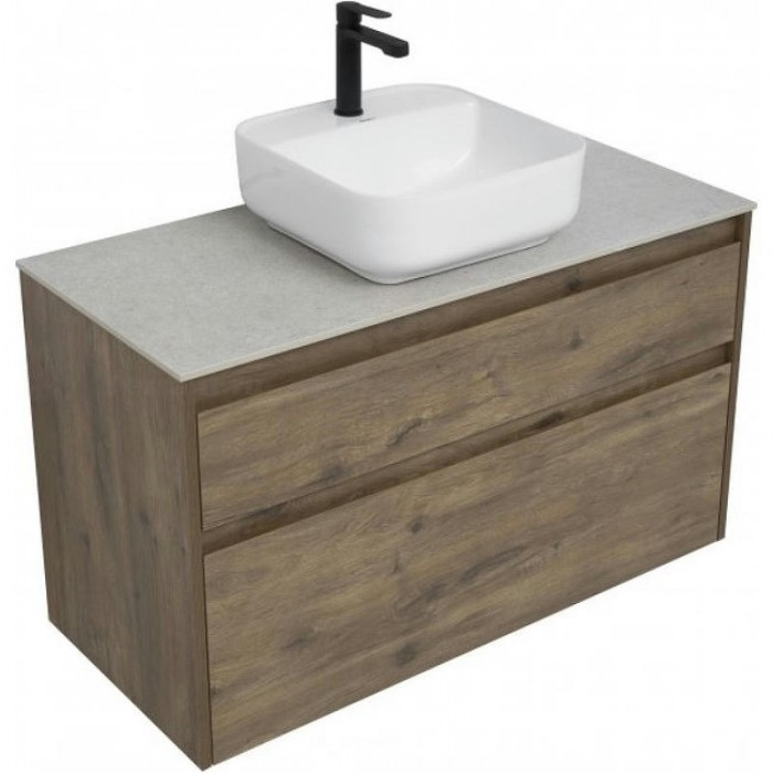 Тумба под раковину Aquanet Nova Lite 100 249957 подвесная, дуб рустикальный
