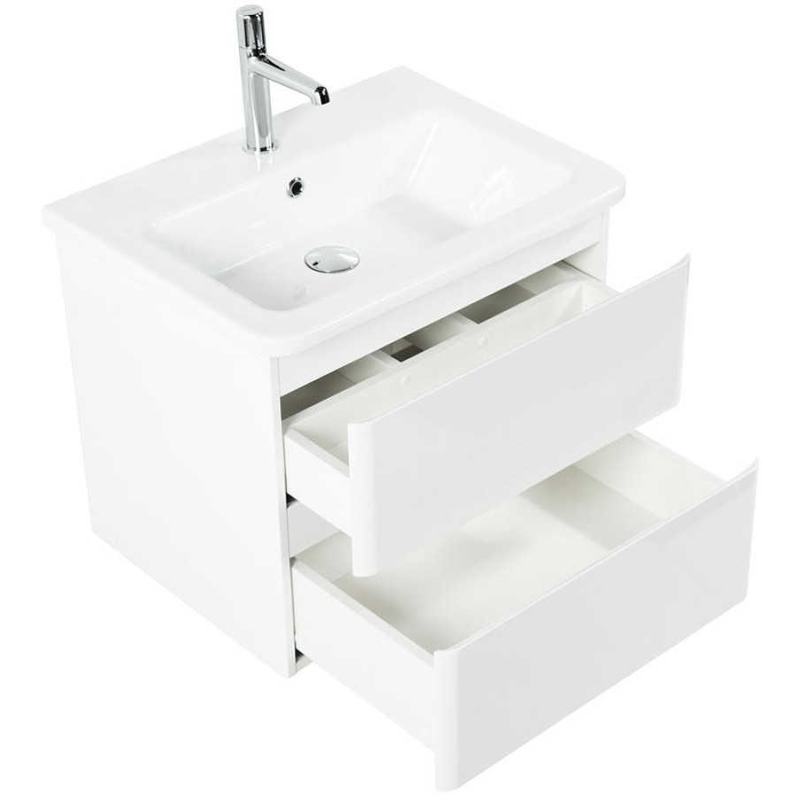 Тумба под раковину BelBagno 60 ALBANO-CER-600-2C-SO-BL подвесная Bianco Lucido