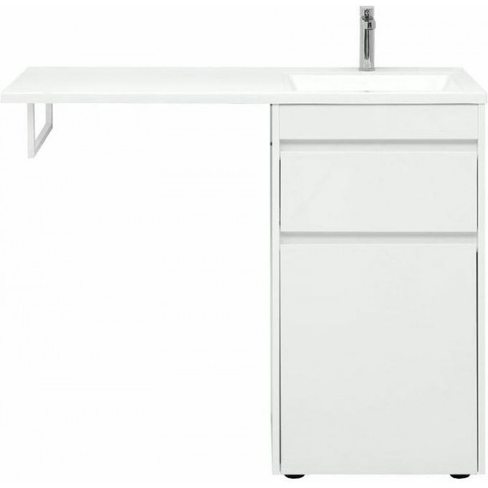 Тумба с раковиной Aquanet Токио 110 R 239299 Белая