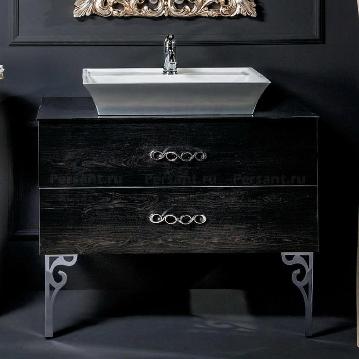 Тумба под раковину Boheme Armadi Art NeoArt 80 831-080-BW подвесная Black Wood