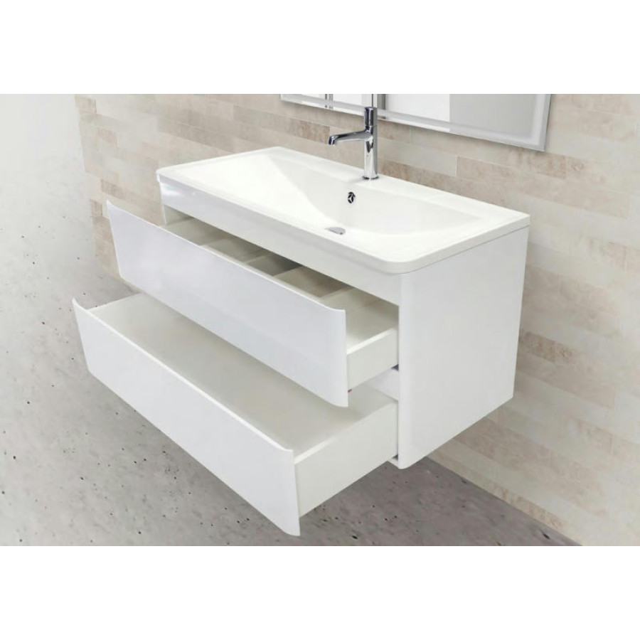 Тумба под раковину BelBagno ACQUA-1000-2C-SO-BL подвесная Bianco Lucido