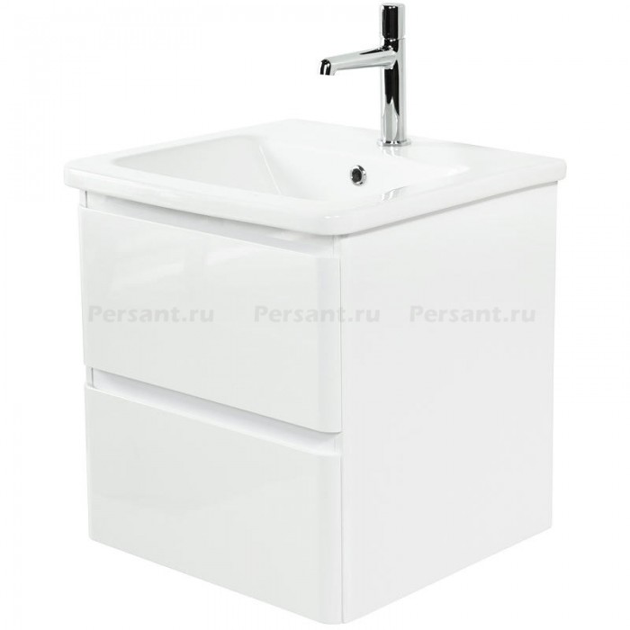 Тумба под раковину BelBagno 50 ALBANO-CER-500-2C-SO-BL подвесная Bianco Lucido