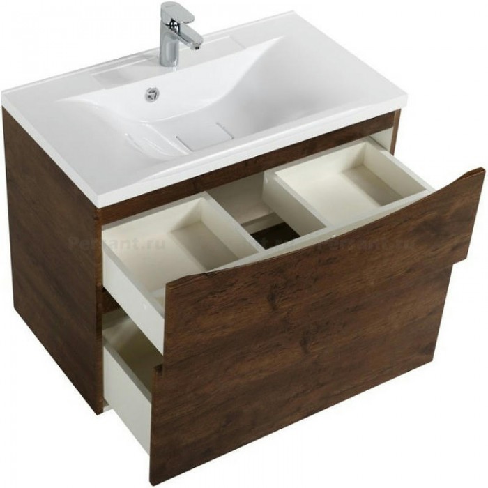 Тумба под раковину BelBagno Marino 90 MARINO-H60-900-2C-SO-RW-P подвесная Rovere Moro