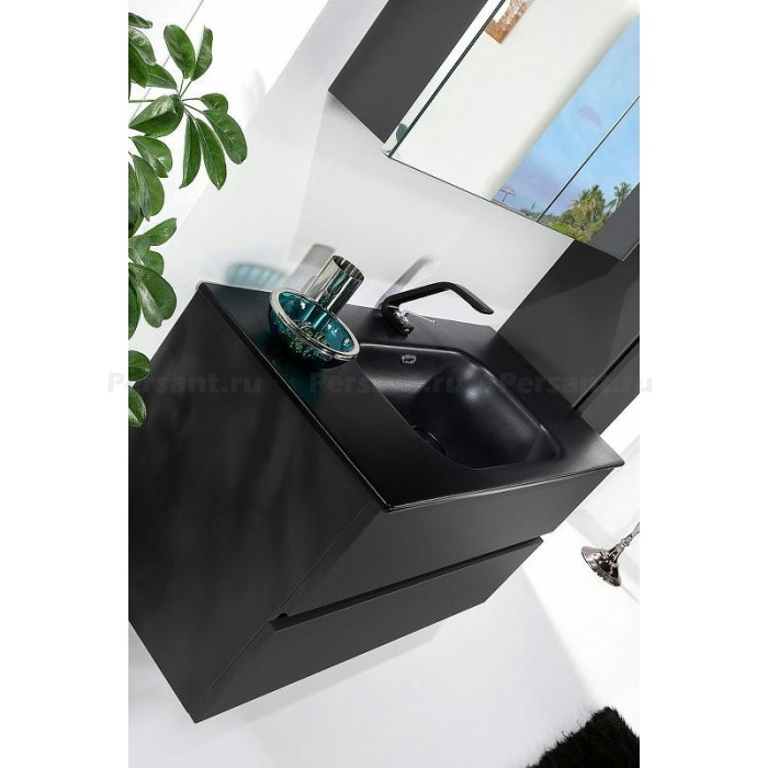 Тумба под раковину Boheme Armadi Art Vallessi 100 837-100-A mat, антрацит матовый