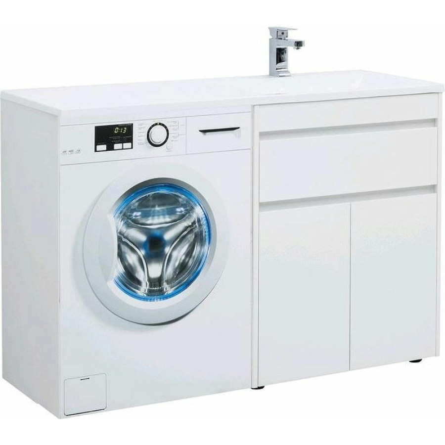 Тумба с раковиной Aquanet Токио 130 R 239216 Белая