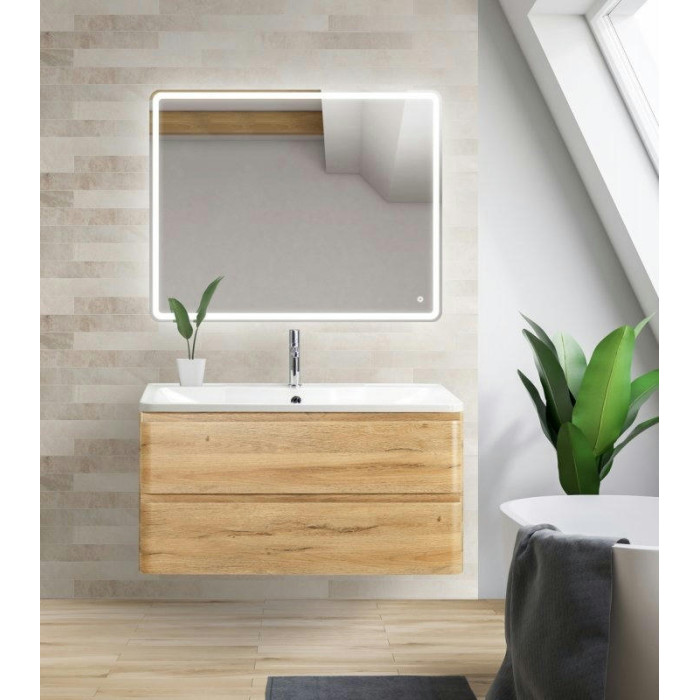 Тумба под раковину BelBagno Albano 100 ALBANO-1000-2C-SO-RR подвесная Rovere Rustico