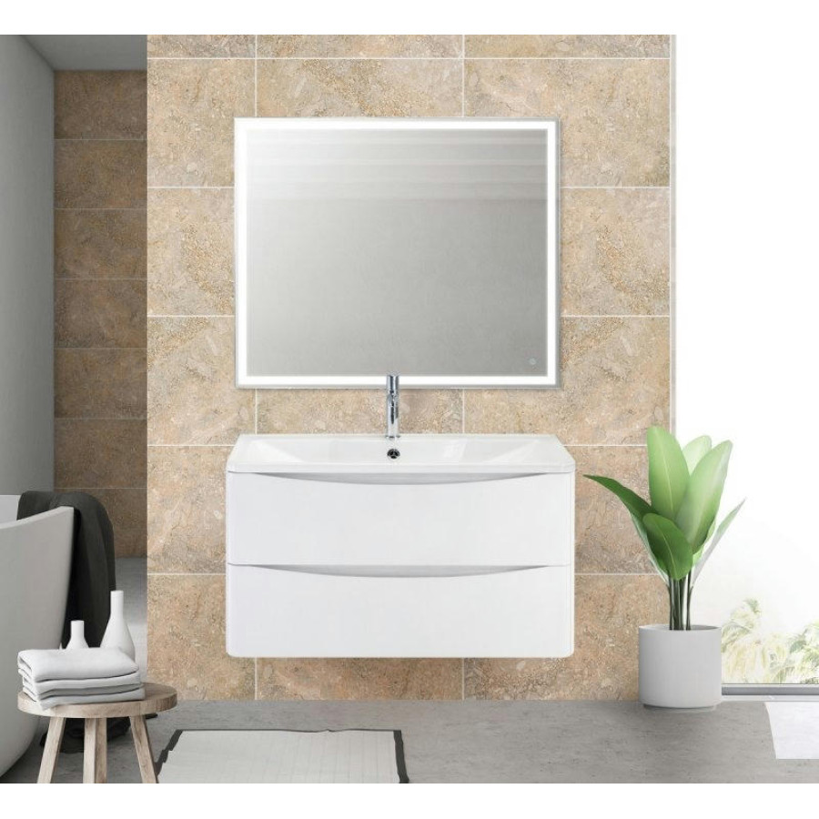 Тумба под раковину BelBagno ACQUA-900-2C-SO-BL подвесная Bianco Lucido