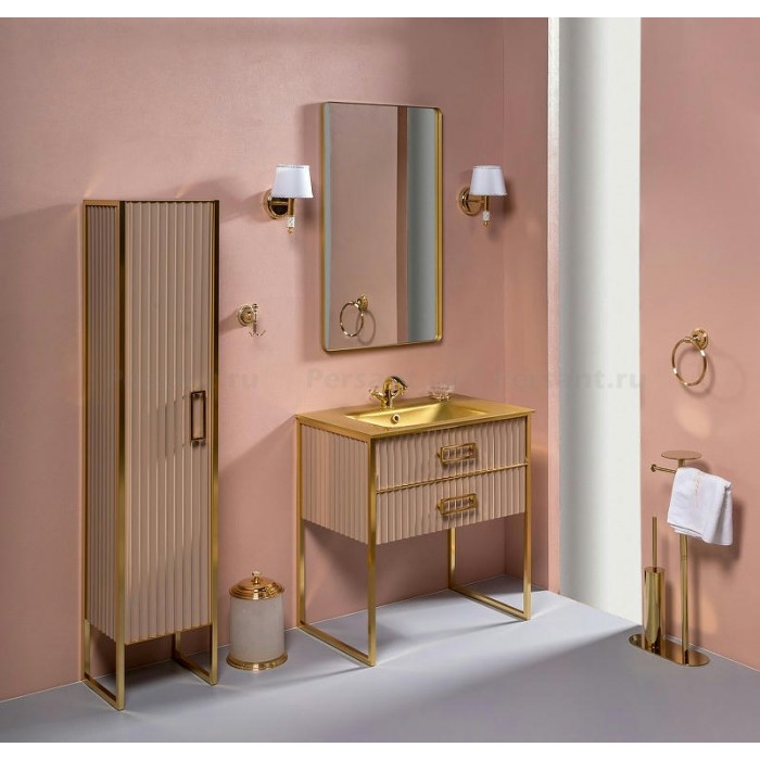 Тумба под раковину Boheme Armadi Art Monaco 80 866-080-CPG капучино/золото