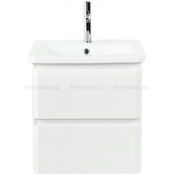Тумба под раковину BelBagno 50 ALBANO-CER-500-2C-SO-BL подвесная Bianco Lucido