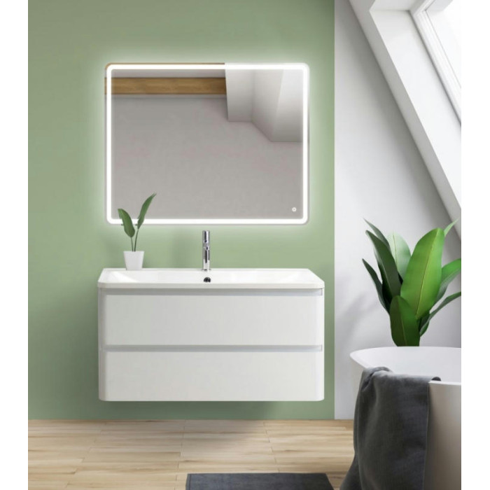 Тумба под раковину BelBagno Albano 100 ALBANO-1000-2C-SO-BL подвесная Bianco Lucido