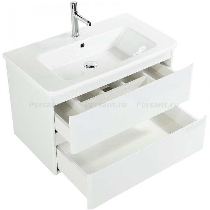 Тумба под раковину BelBagno 105 ALBANO-CER-1050-2C-SO-BL подвесная Bianco Lucido
