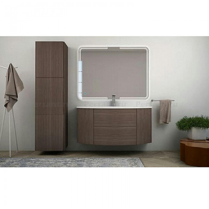 Тумба под раковину Cezares Eden 121 54408 подвесная Rovere Scuro Soft темное дерево