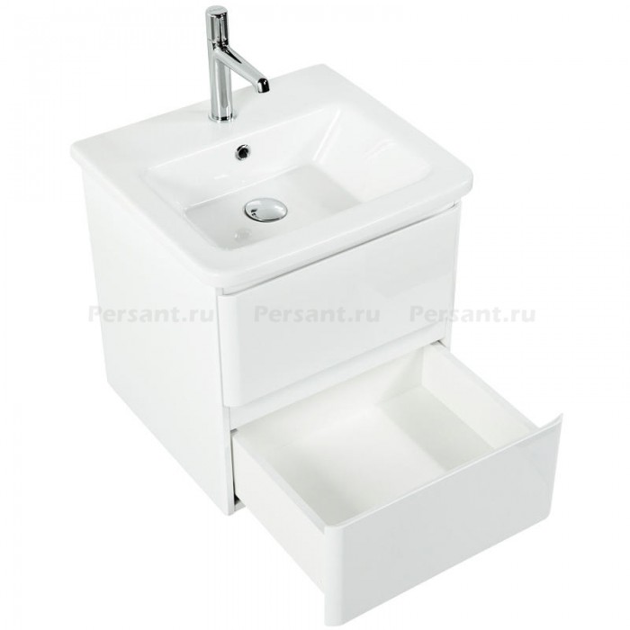 Тумба под раковину BelBagno 50 ALBANO-CER-500-2C-SO-BL подвесная Bianco Lucido