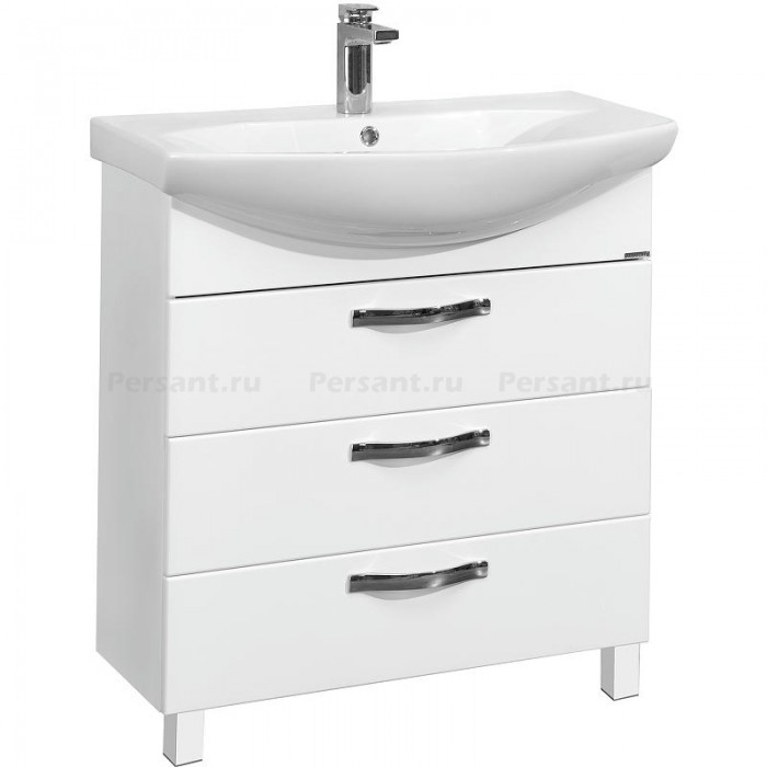 Тумба под раковину Aquaton Ария 80 Н 1A141301AA010 Белая