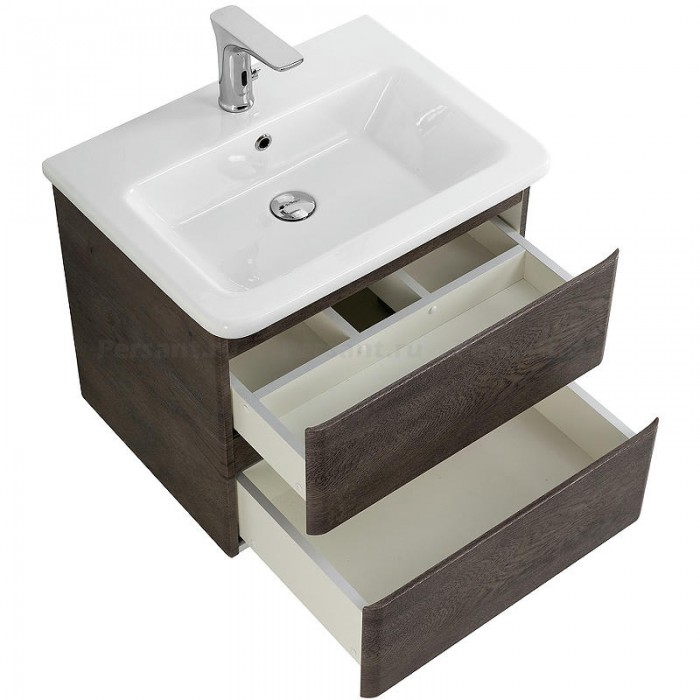 Тумба под раковину BelBagno 60 ALBANO-CER-600-2C-SO-RNG подвесная Rovere Nature Grigio