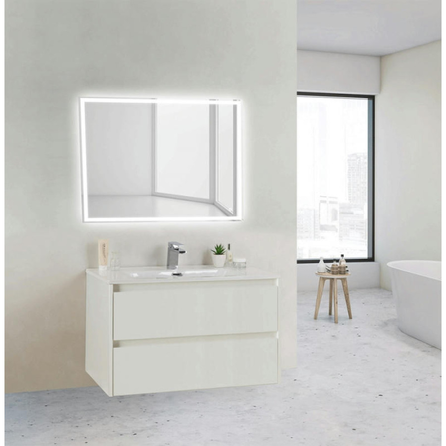 Тумба под раковину BelBagno KRAFT 39-800/390-2C-SO-BO подвесная Bianco Opaco