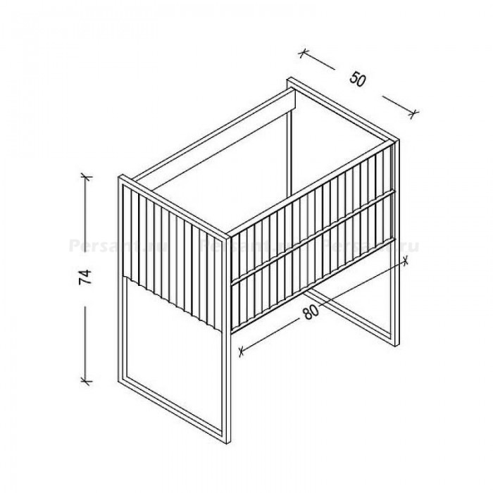 Тумба под солешницу Boheme Armadi Art Monaco 80 867-080-WCR белая/хром