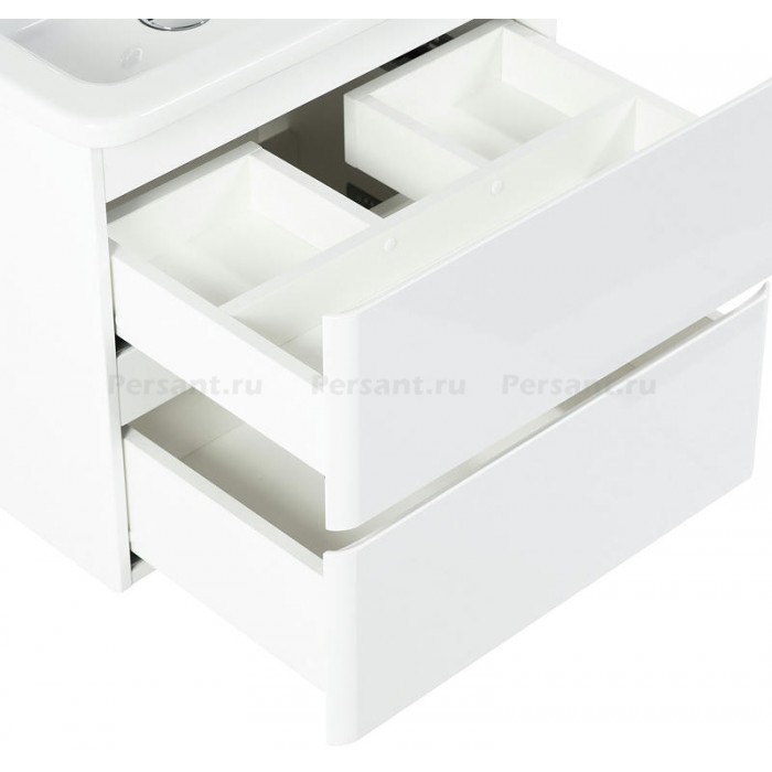 Тумба под раковину BelBagno 60 ALBANO-CER-600-2C-SO-BL подвесная Bianco Lucido