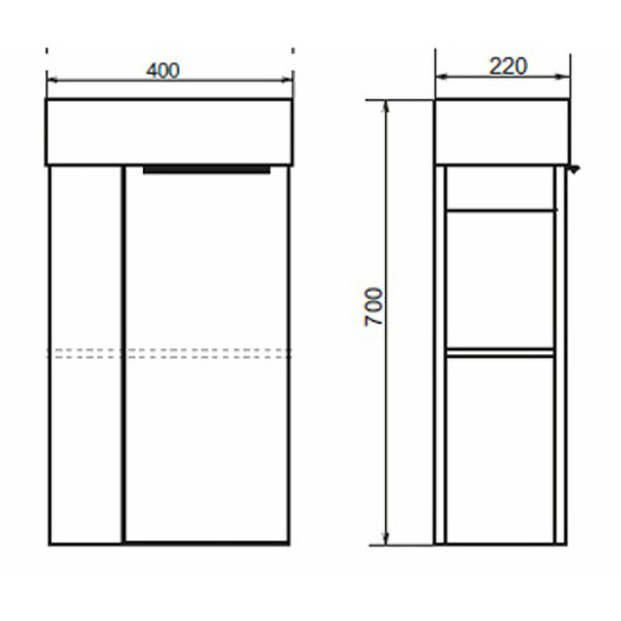 Тумба с раковиной Comforty Матэ 40 00-00000833 подвесная Дуб дымчатый