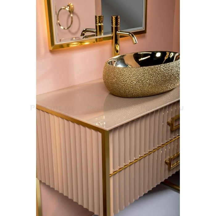 Тумба под раковину Boheme Armadi Art Monaco 100 867-100-CPG капучино/золото