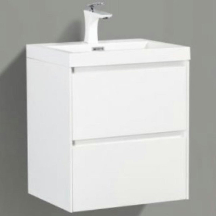 Тумба под раковину BelBagno Pietra Mini 50 PIETRA MINI-500-2C-SO-BL подвесная Bianco Lucido