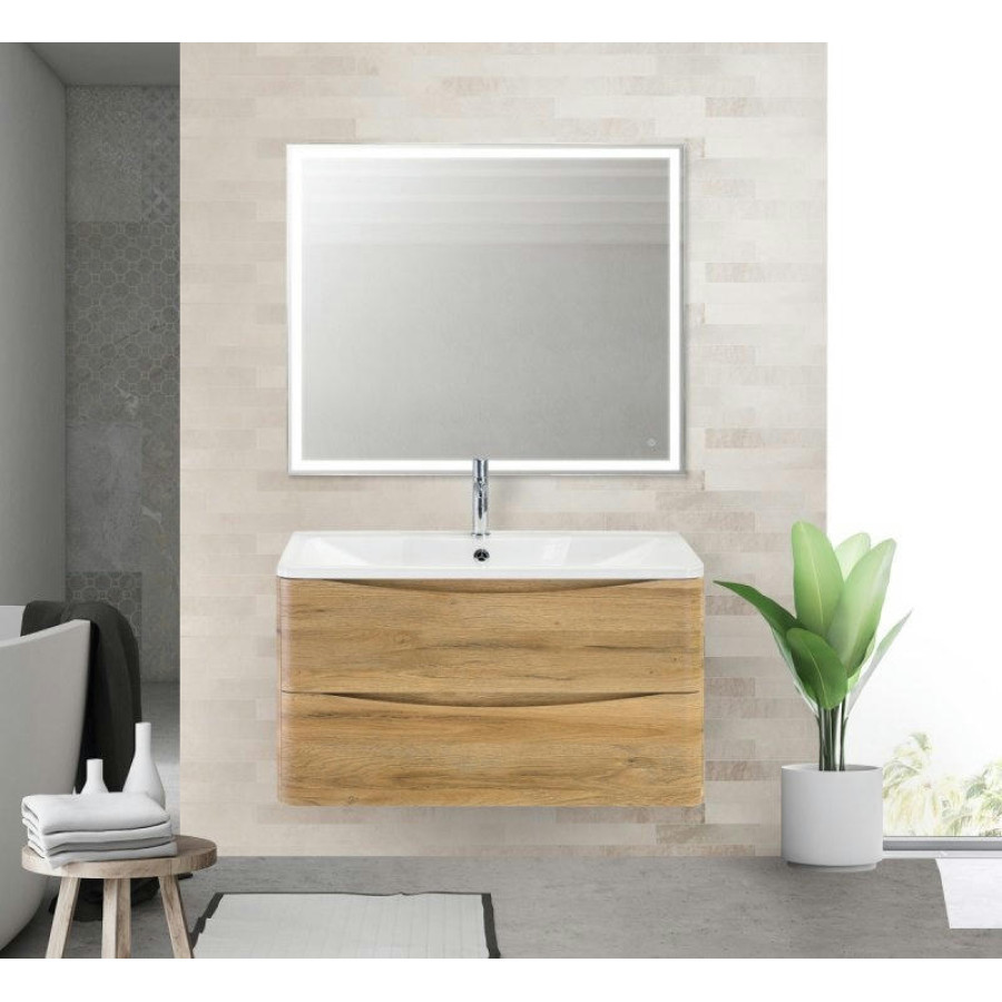 Тумба под раковину BelBagno ACQUA-800-2C-SO-RR подвесная Rovere Rustico