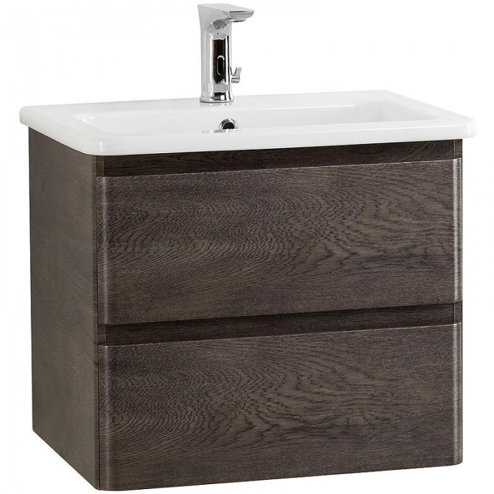Тумба под раковину BelBagno 60 ALBANO-CER-600-2C-SO-RNG подвесная Rovere Nature Grigio