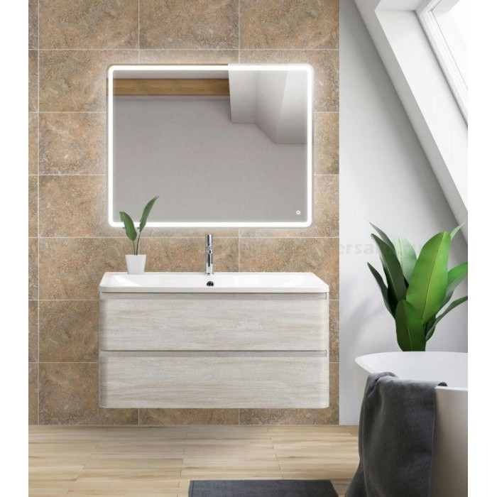 Тумба под раковину BelBagno Albano 100 ALBANO-1000-2C-SO-RVB подвесная Rovere Vintage Bianco